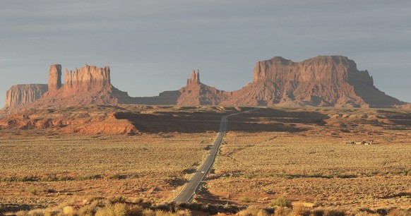 FILE - This Oct. 25, 2018, file photo shows Monument Valley, Utah. The Navajo Nation is ordering all people on the tribeÄôs sprawling reservation to wear protective masks when out in public to help f ...