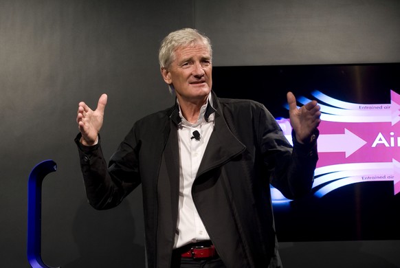 FILE - In this Wednesday, Sept., 14, 2011 file photo, Inventor James Dyson launches the Dyson DC41 Ball vacuum and the Dyson Hot heater fan on in New York. Dyson, the British company best known for in ...