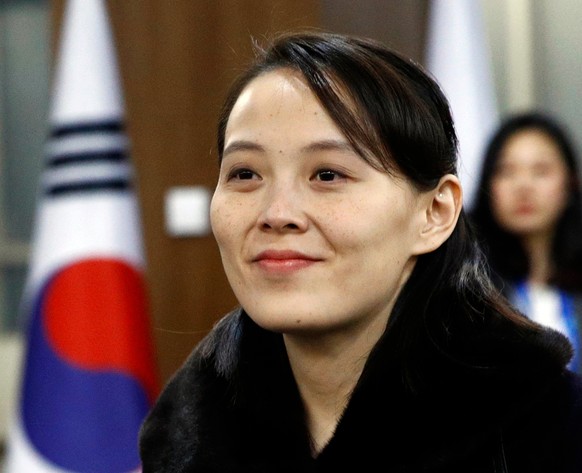 FILE - In this Feb. 9, 2018, file photo, Kim Yo Jong, sister of North Korean leader Kim Jong Un, arrives for the opening ceremony of the 2018 Winter Olympics in Pyeongchang, South Korea. In her first  ...
