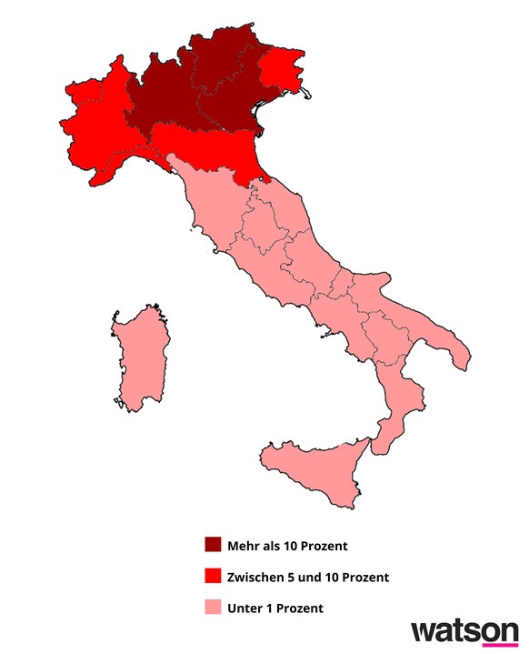 Resultate der Senatswahlen in Italien 2013.&nbsp;