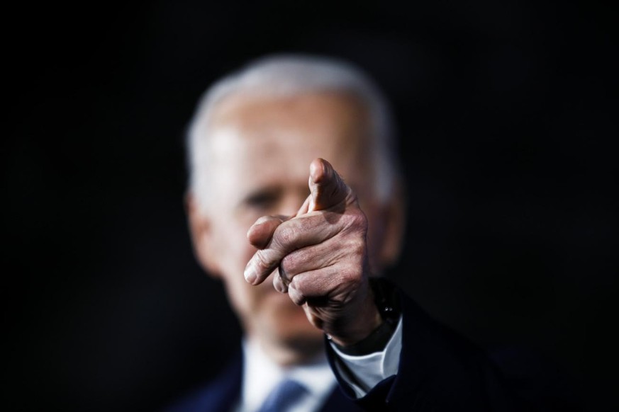 Democratic presidential candidate former Vice President Joe Biden speaks at a primary night election rally in Columbia, S.C., Saturday, Feb. 29, 2020. (KEYSTONE/AP Photo/Matt Rourke) USW Jumbo US-Wahl ...