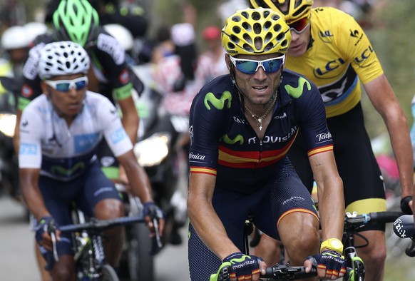 Alejandro Valverde soll für Leader Quintana die Lücke aufreissen.