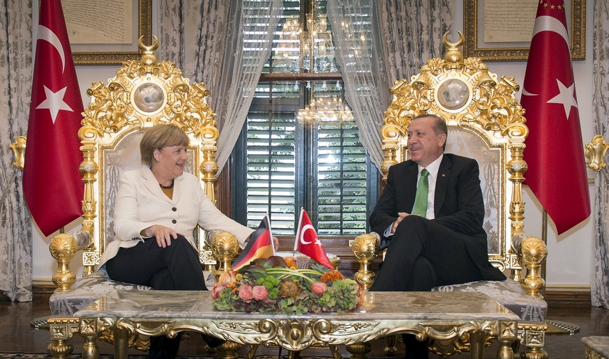 Angela Merkel bei Recep Tayyip Erdogan.&nbsp;