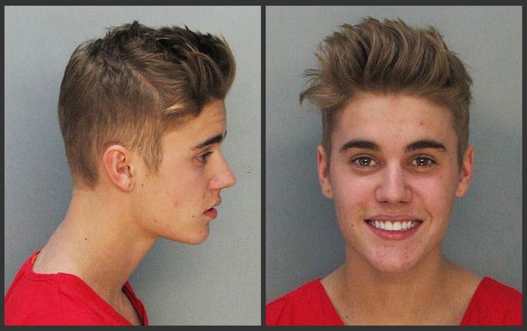 Eine Kaution hat Justin Bieber Anfang Jahr 2500 Dollar gekostet.