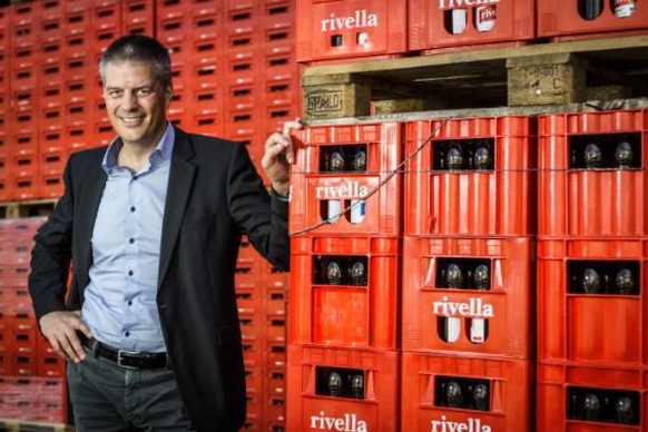 Erland Brügger, CEO des Getränkeherstellers Rivella AG in Rothrist.
