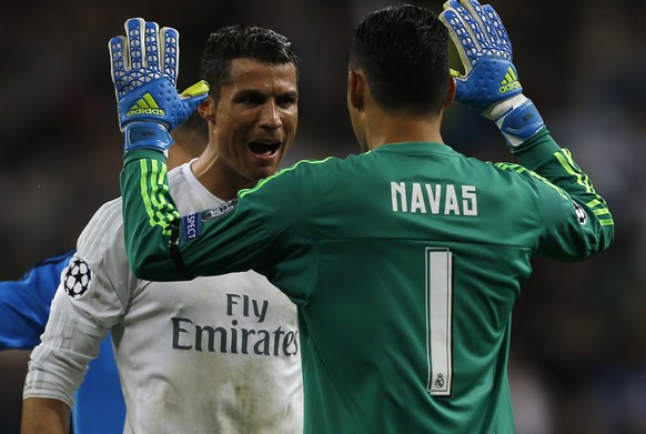 Ronaldo bedankt sich bei Navas für den guten Tipp.