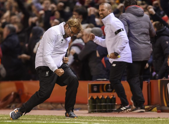 Bestes Beispiel für die Emotionen, die im Spiel waren: Liverpools Trainer Jürgen Klopp.