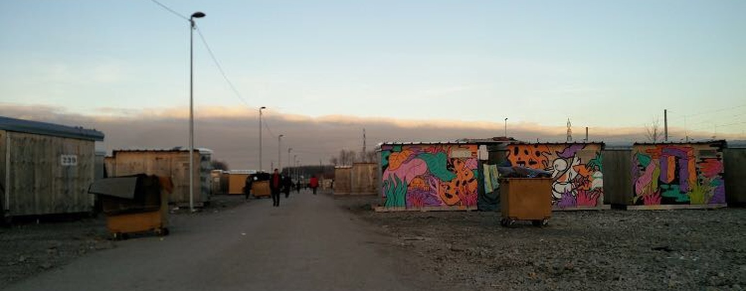 So sah das Flüchtlingslager, in dem Adrian* gearbeitet hat, vor dem Brand aus.