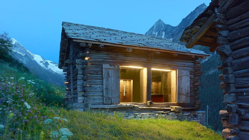 Hütten wie diese gehören laut Airbnb zu den Favoriten in der Schweiz.
