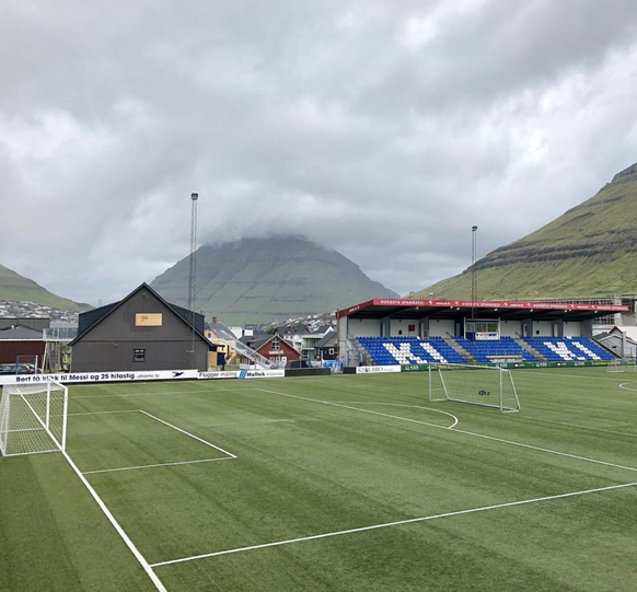 In diesem Stadion auf den Färöer Inseln wird der FC Luzern auf KÍ Klaksvik treffen.