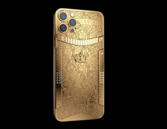iPhone 12 aus solidem Gold von Caviar.