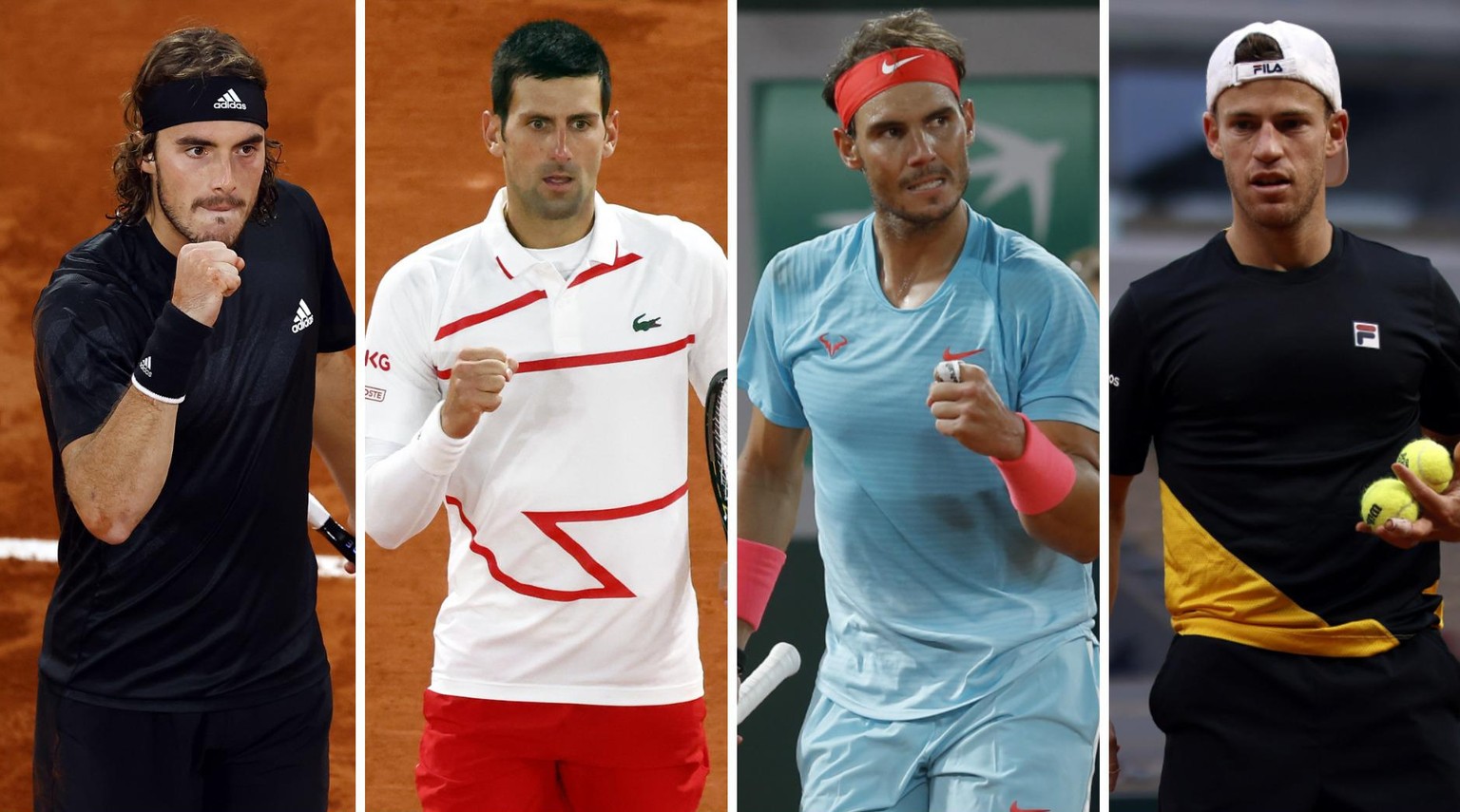 Welcher dieser vier Spieler darf sich am Ende French-Open-Sieger nennen?