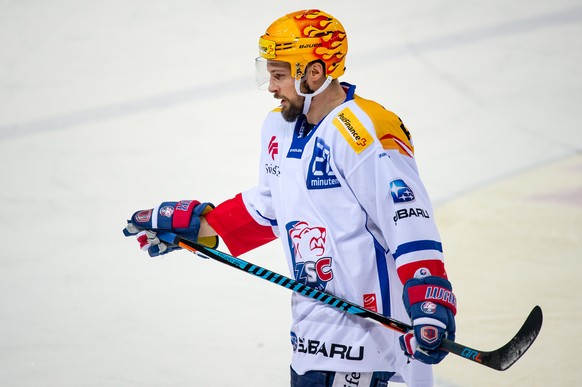 Le Topscorer zuerichois Robert Nilsson lors de la rencontre du championnat suisse de hockey sur glace de National League A (LNA) entre le Lausanne HC et le ZSC Lions, ce samedi, 14 janvier 2017, a la  ...