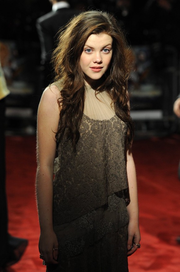 epa02474170 British actress and cast member Georgie Henley arrives at the Royal Film Performance 2010 &#039;The Chronicles Of Narnia: The Voyage Of The Dawn Treader&#039; world film premiere held at t ...