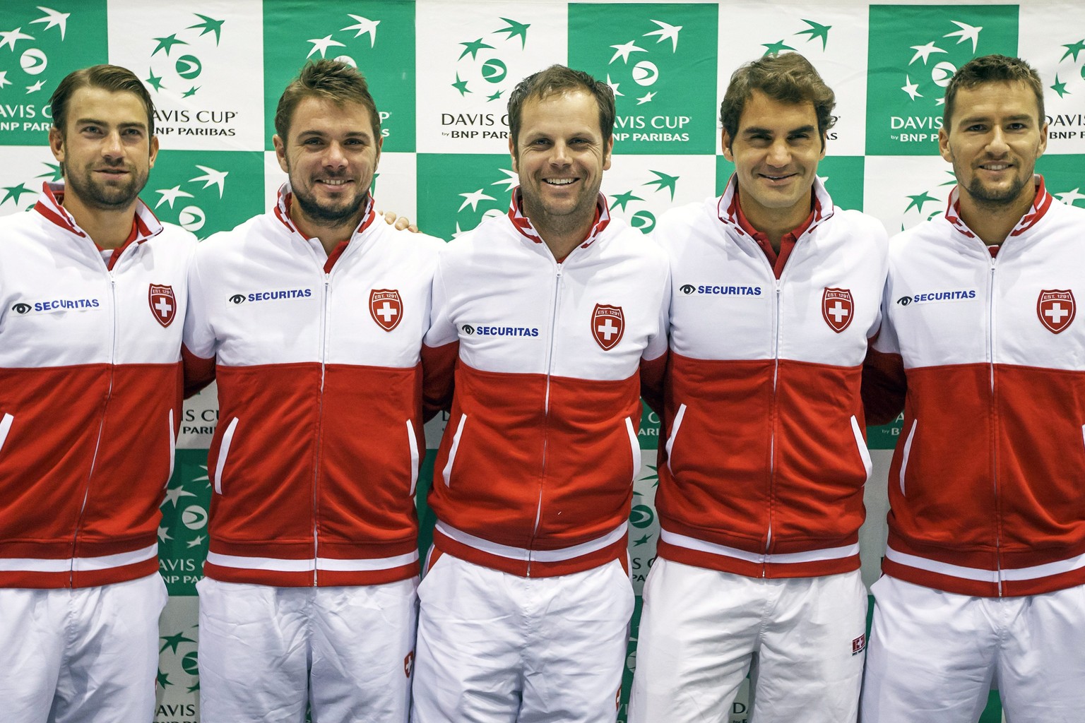Das Schweizer Davis-Cup-Team will ins Finale.