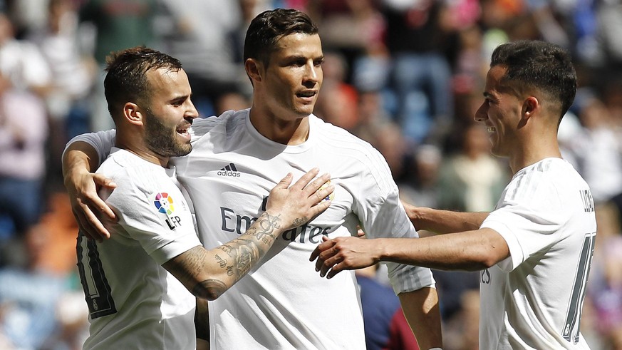 Torschützen unter sich: Jesé, Ronaldo und Vázquez trafen alle gegen Eibar.