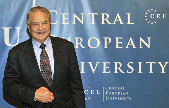 FILE - In this Oct. 26, 2009 file photo Hungarian born US billionaire and investor George Soros is pictured ahead of the start of his five-day-long lecture at the Central European University, CEU, in  ...