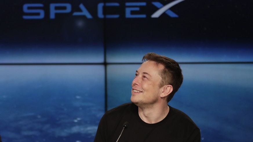 FILE- In this Feb. 6, 2018, file photo, Elon Musk, founder, CEO, and lead designer of SpaceX, speaks at a news conference after the Falcon 9 SpaceX heavy rocket launched successfully from the Kennedy  ...