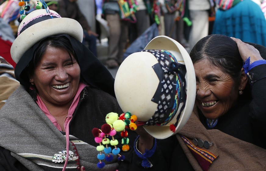 Frauen in La Paz, Bolivien.