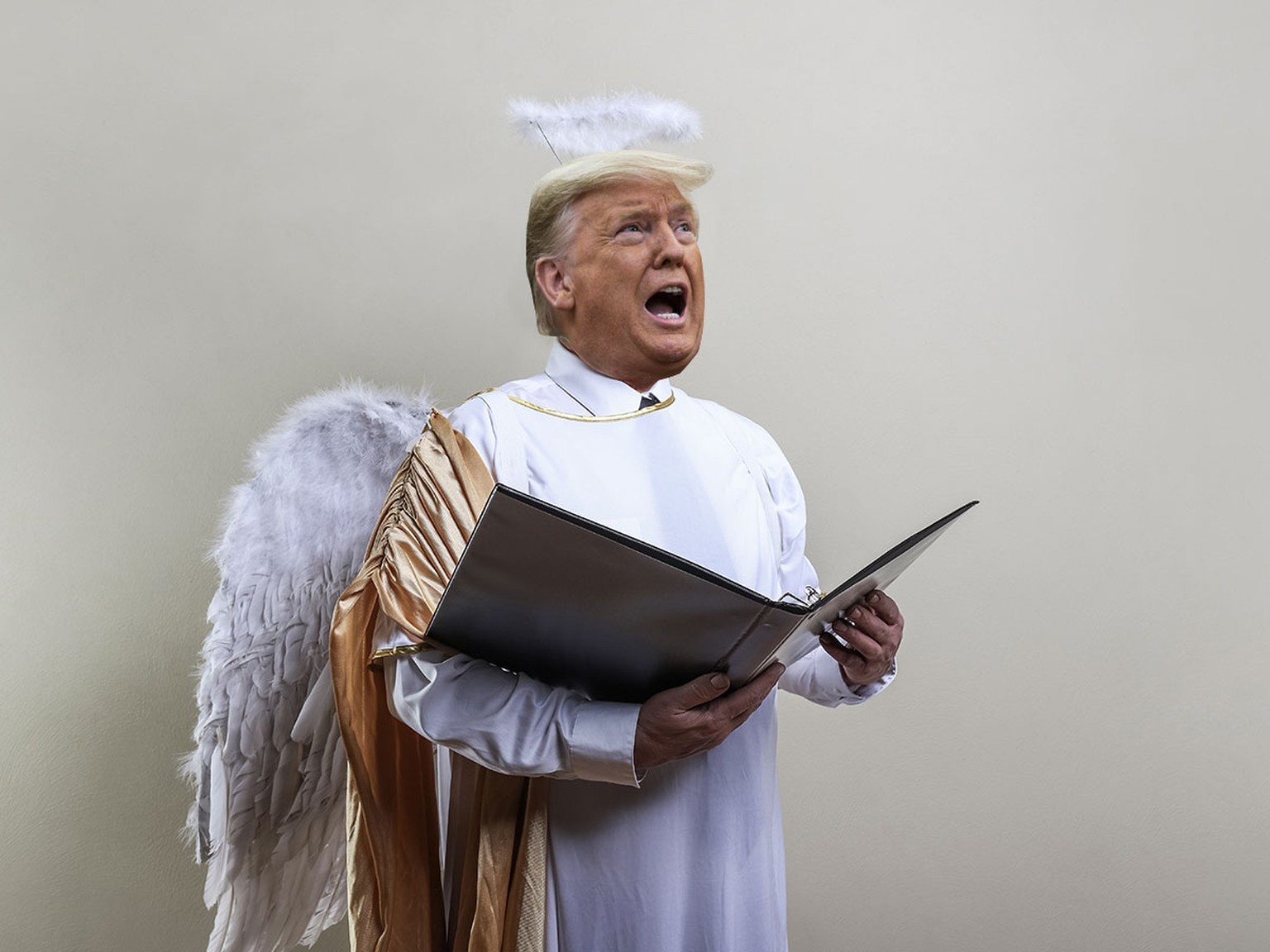 Trump mit Heiligenschein