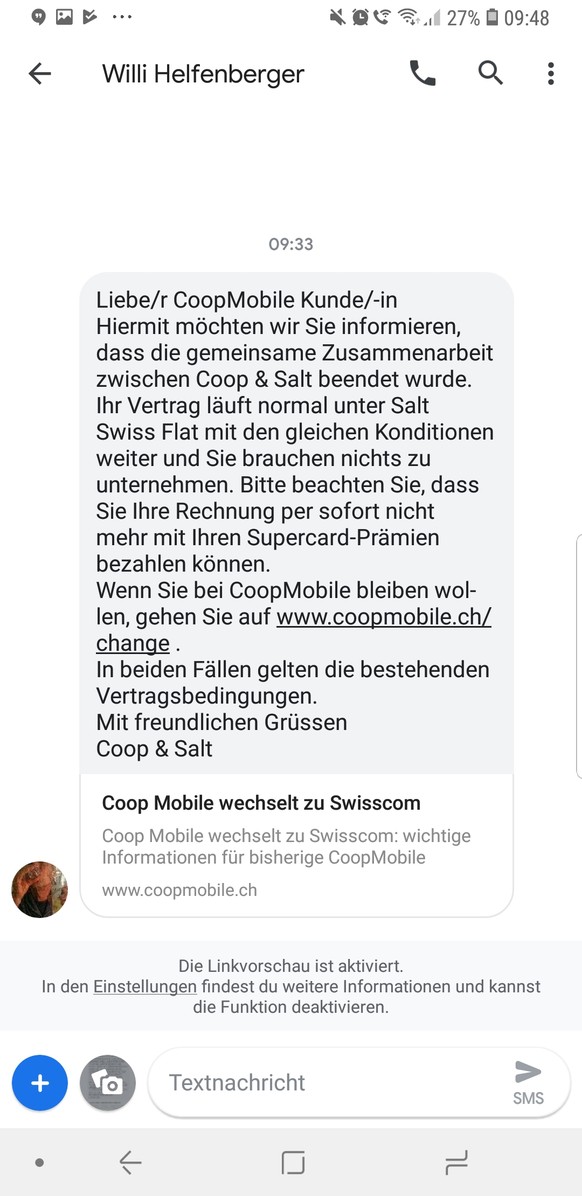 Um neu vom Swisscom-Netz zu profitieren, müssen bisherige Coop-Mobile-Kunden auf das neue Coop-Mobile-Angebot wechseln.