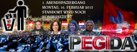 Hier ruft «Pegida Schweiz» zur ersten Kundgebung auf.