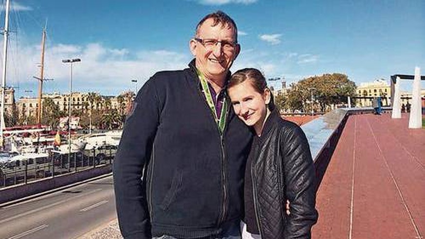 Maik Messing und seine Tochter, bevor diese sich dem IS in Syrien angeschlossen hat.