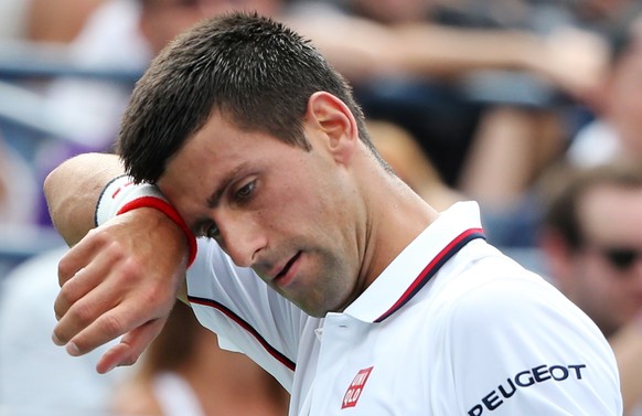 Kam in der schwül-feuchten Hitze ins Schwitzen: die Weltnummer 1 Djokovic.