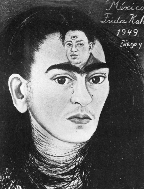 Das Gemaelde Diego und Ich von Frida Kahlo aus dem Jahr 1949. Dem Paar Frida Kahlo und Diego Rivera, legendaeren Kuenstlern der nachrevolutionaeren mexikanischen Malerei, ist zum ersten Mal eine Ausst ...