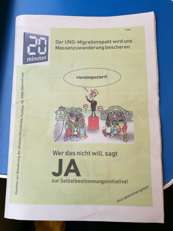 «20 Minuten» in Halbwahrheiten und Beleidigungen eingekleidet – für Tamedia kein Problem 
heute (21.11.) sieht sie übrigens so aus...