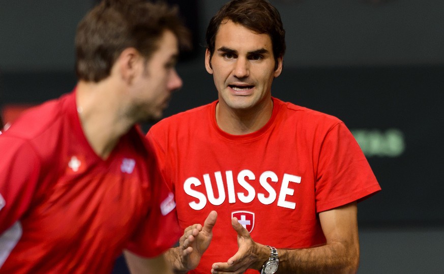 Federer treibt Wawrinka an.