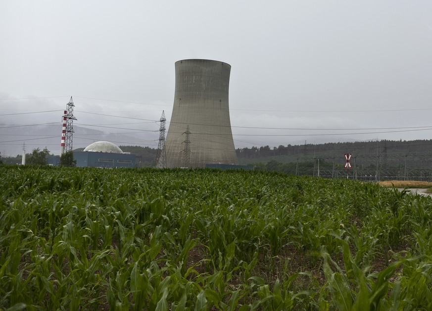 ZUR ABSCHALTUNG DES AKW GOESGEN ZUR URSACHENABKLAERUNG UND REPARATUR EINER DAMPFLECKAGE STELLEN WIR IHNEN AM MONTAG, 17. AUGUST 2015, FOLGENDES ARCHIVBILD ZUR VERFUEGUNG - Nuclear power plant Goesgen  ...