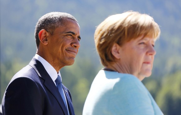 US-Präsident Barack Obama (links) mit der deutschen Bundeskanzlerin Angela Merkel.