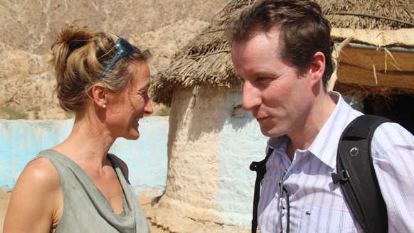 SVP-Nationalrat Thomas Aeschi und die Aargauer Regierungsrätin Susanne Hochuli in Eritrea, im Februar 2016.