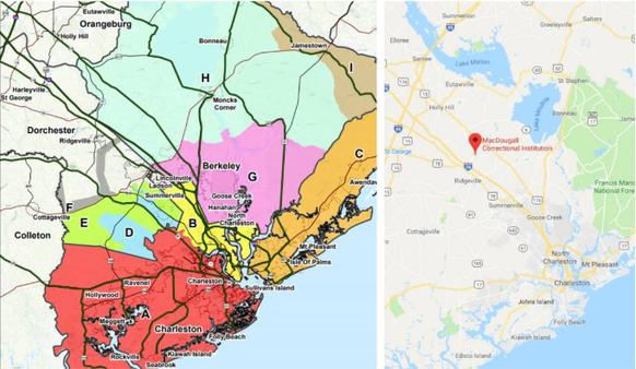 Hurrikan Florence Evakuierungskarte South Carolina