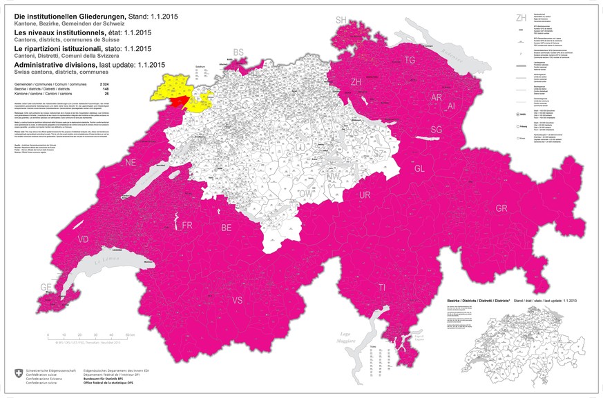 Mein Ziel: Die Schweiz in watson-Magenta färben. Auf der 67. Etappe am Dienstag steht der gelbe Teil an. Hier geht es zum Livetracking!