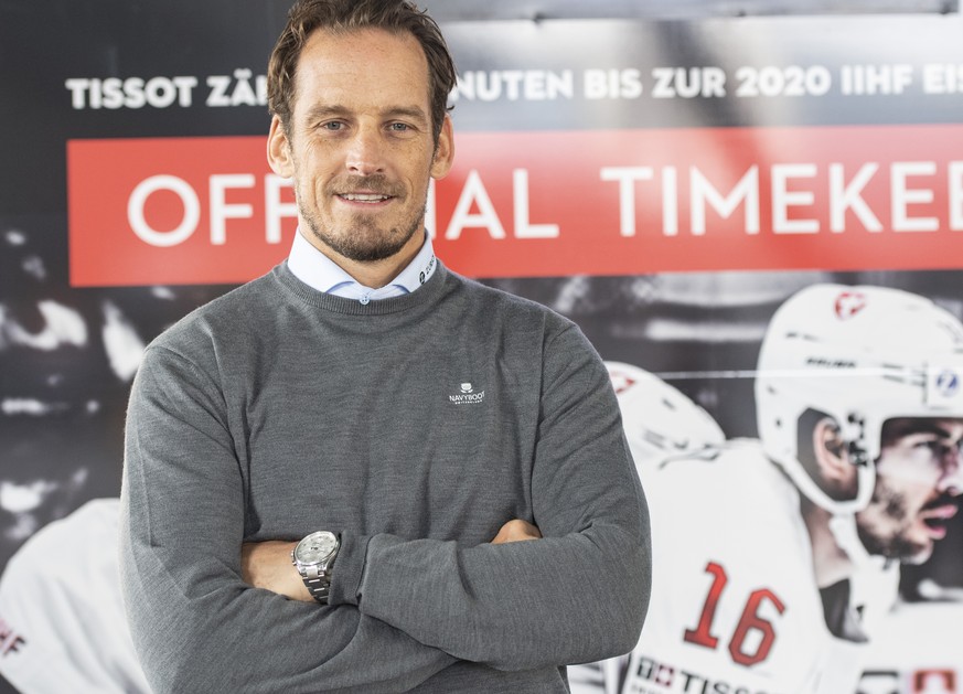 Coach der Schweizer Eishockey Nationalmannschaft Patrick Fischer anlaesslich der Enthuellung der Countdown Clock fuer die Eishockey WM 2020 in Zuerich und Lausanne, am Dienstag, 10. September 2019 in  ...