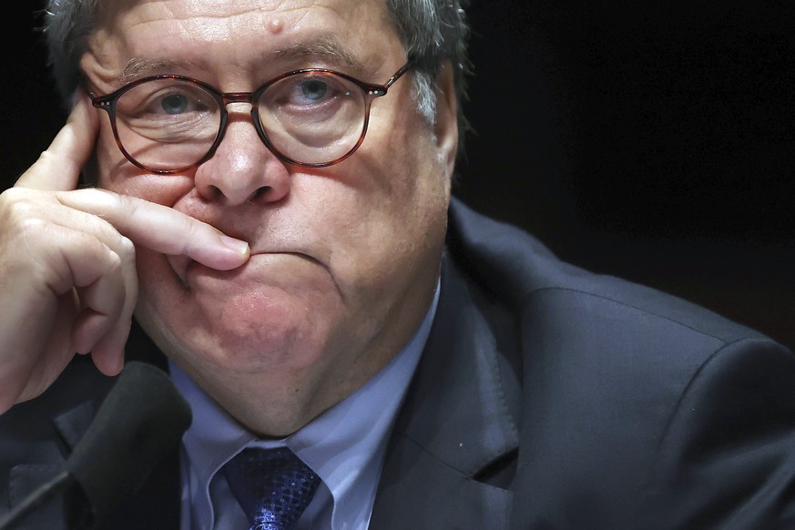 Attorney General William Barr appears before a House Judiciary Committee hearing on the oversight of the Department of Justice on Capitol Hill, Tuesday, July 28, 2020 in Washington. (Chip Somodevilla/ ...