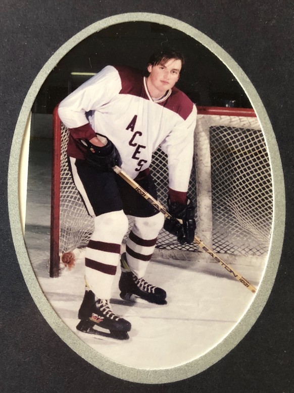 Patrick Fasel war während seiner Highschool-Zeit in den USA Mitglied des Eishockeyteams.