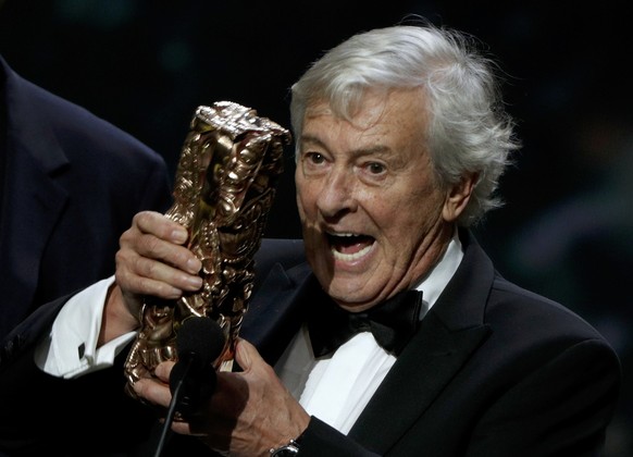 Director Paul Verhoeven reacts on stage as he receives the Best Film Award for his film &quot;Elle&quot; at the 42nd Cesar Awards ceremony in Paris, France, February 24, 2017. REUTERS/Philippe Wojazer
