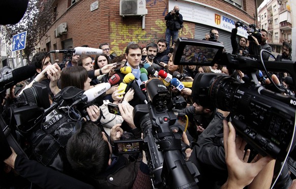 Heiss begehrt: Der Chef von Ciudadanos,&nbsp;Albert Rivera.&nbsp;