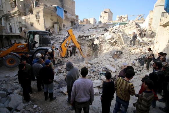 Ausgebombt wie einst Grosny: die syrische Stadt Aleppo.
