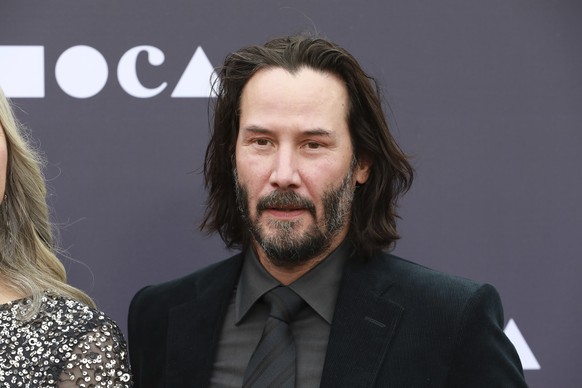 Keanu Reeves attends the 2019 MOCA benefit at the Geffen Contemporary on Saturday, May 18, 2019 in Los Angeles. (Photo by Mark Von Holden/Invision/AP)