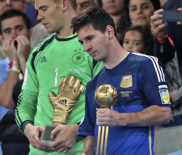 Lionel Messi findet an der Einzelauszeichnung der WM 2014 keinen Gefallen.