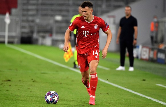 epa08592388 Bayern&#039;s Ivan Perisic in action during the UEFA Champions League Round of 16 second leg match between Bayern Munich and Chelsea FC in Munich, Germany, 08 August 2020. EPA/PHILIPP GUEL ...