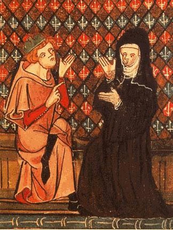 Abaelardus und Heloïse in einer Handschrift des Roman de la Rose, Chantilly, musée Condé (14. Jh.)
bild: wikimedia