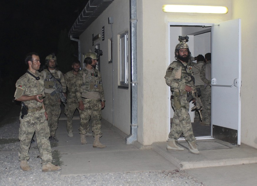 Ihr nächtlicher Einsatz brachte Kundus vorübergehend wieder unter Regierungskontrolle: Spezialtruppen der afghanischen Armee.