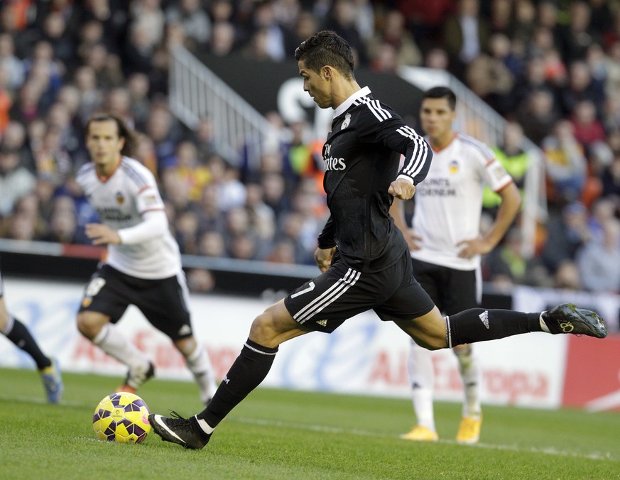 Bekanntes Bild zum Start in die Rückrunde in der Primera Division: Ronaldo beim Elfmeterschuss.