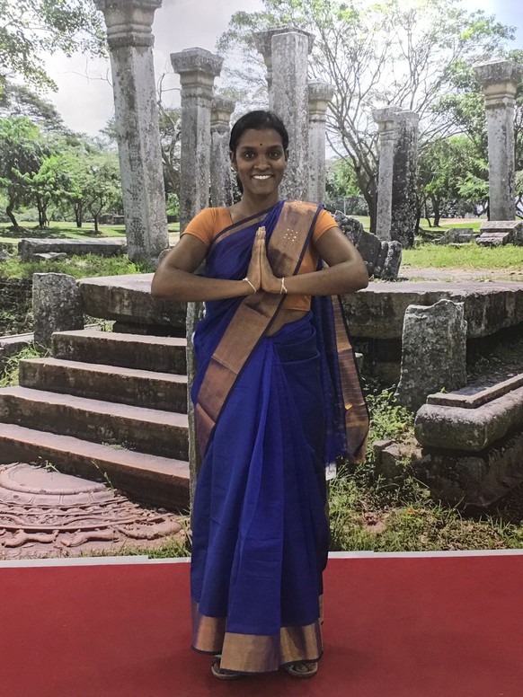 Sakuntala im Februar 2018 in Sri Lanka.