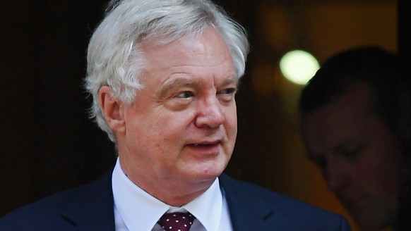 epa06874460 (FILE) British Secretary of State for Exiting the European Union David Davis departs Downing Street following a cabinet meeting in London, Britain, 03 July 2018 (reissued 08 July 2018). Ac ...